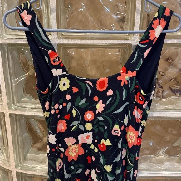 Boden Navy Floral Midi Dress - Picture 5 of 6